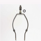 30cm lamp shade support harp frame with two side rods and top finial