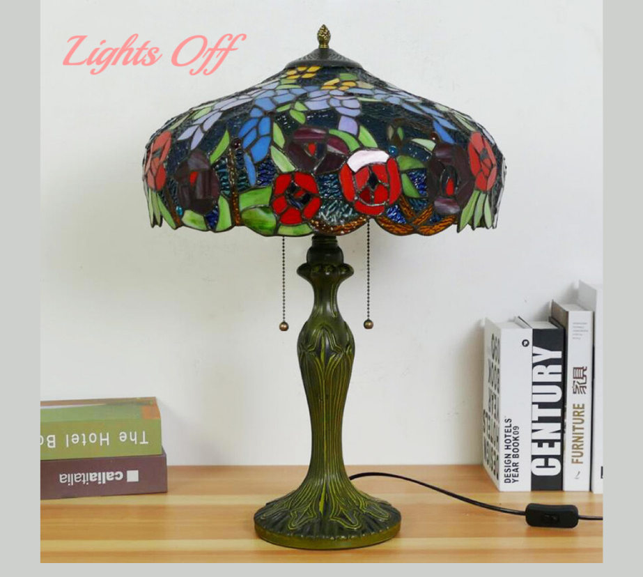 CDH 16" Tiffany Table Lamp 40cm Shade (15034)