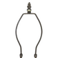 30cm lamp shade support harp frame with finial and two support legs