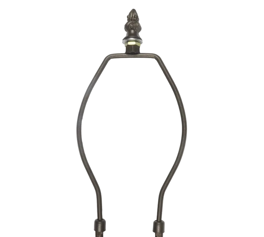 30cm lamp shade support harp frame with finial and two support legs