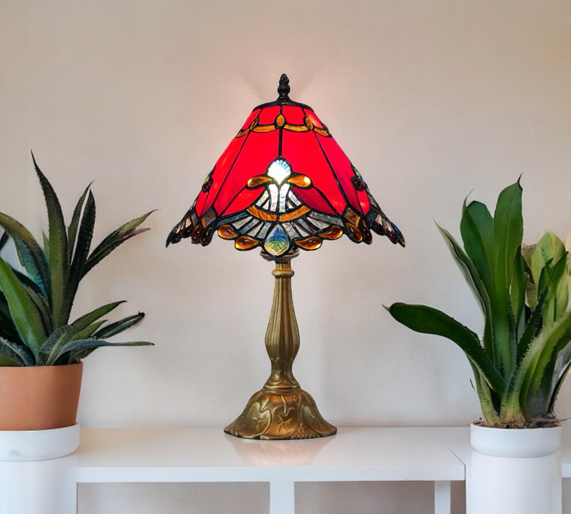 CDH 12" Tiffany Table Lamp (12001R)
