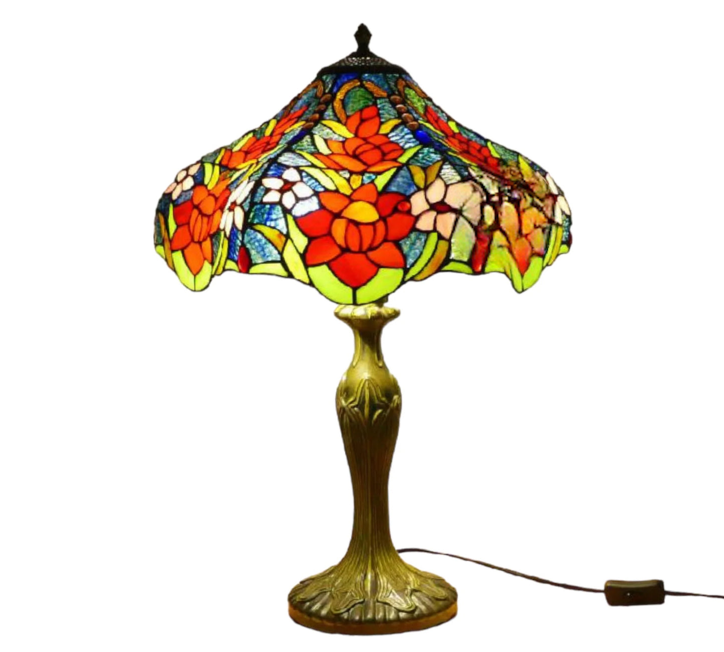 CDH 16" Tiffany Table Lamp 40cm Shade (15035)