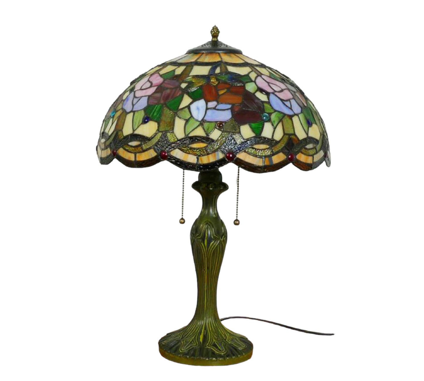 CDH 16" Tiffany Table Lamp 40cm Shade (15002)