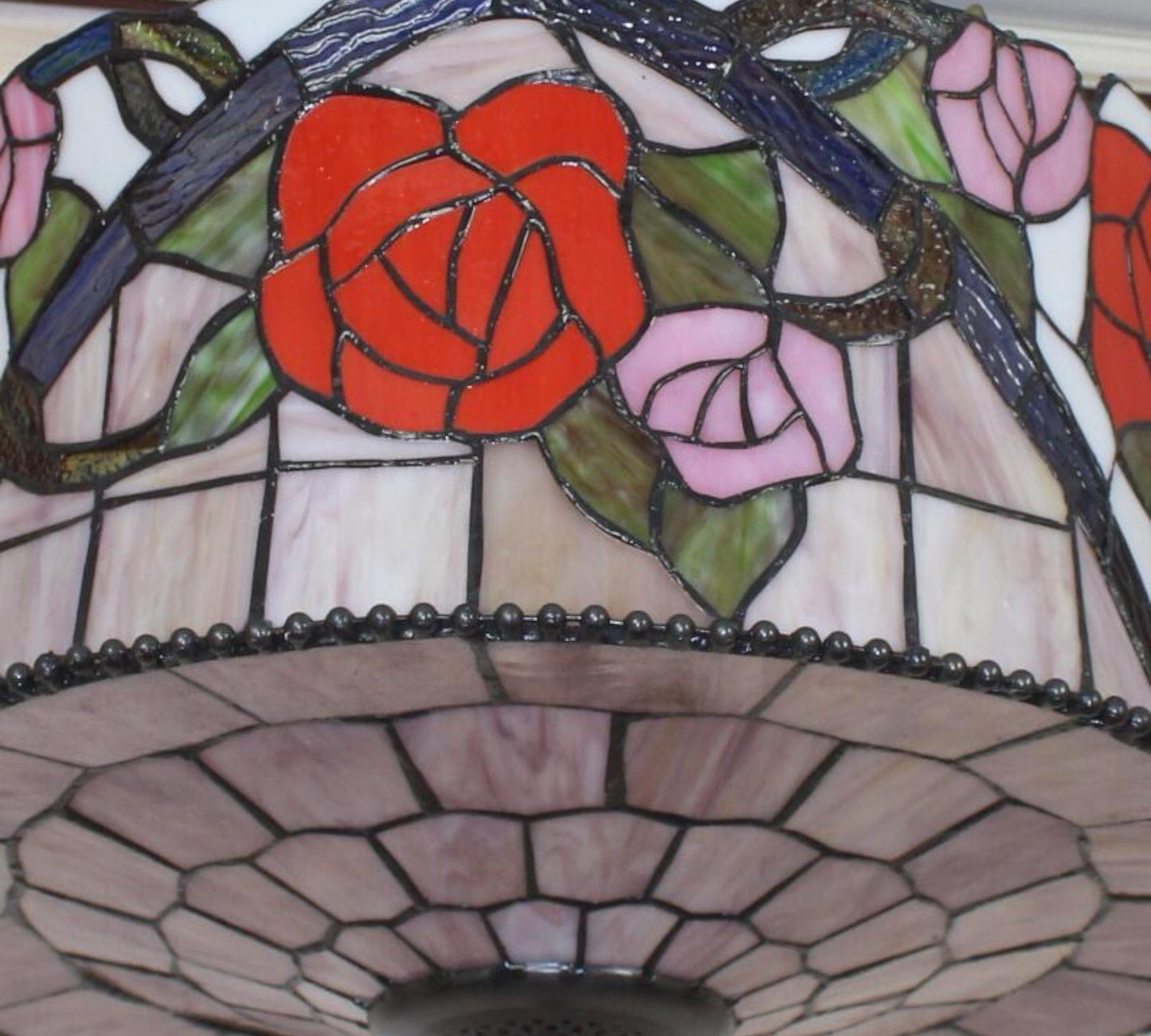 CDH 18" XLARGE Tiffany Pendant Lamp 46cm shade (19008CR)