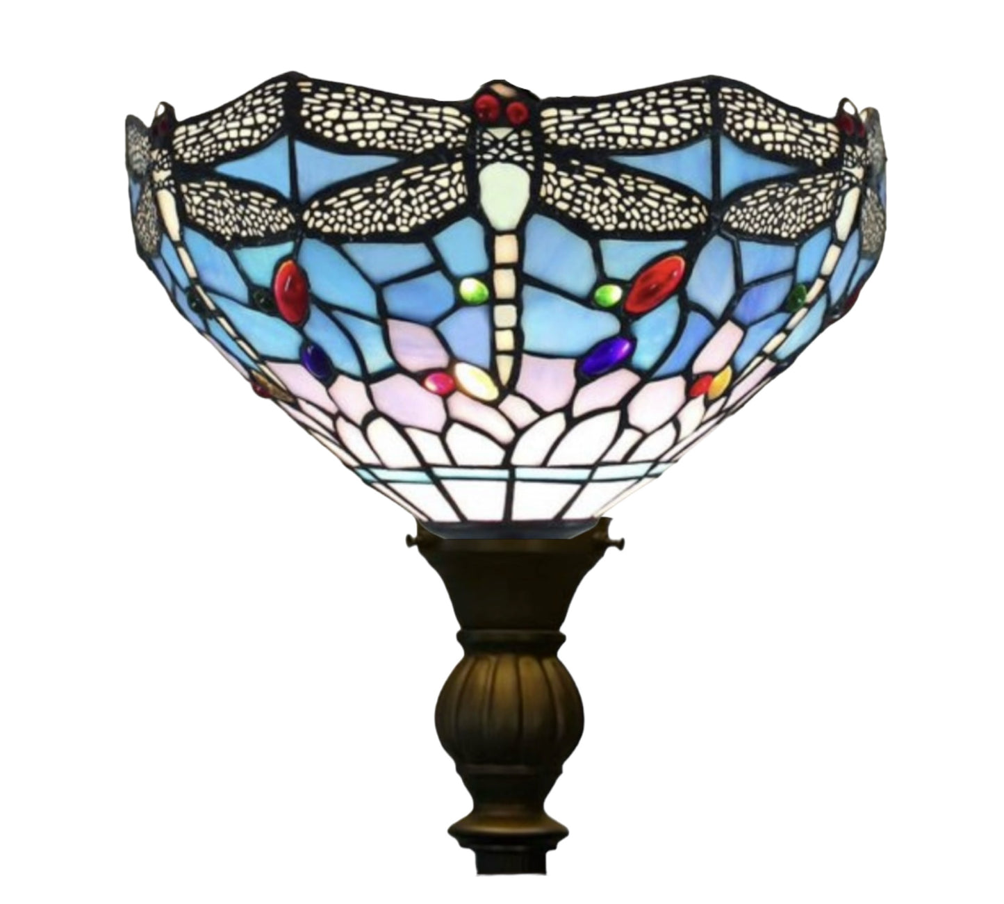 CDH Tiffany Torchiere Floor Lamp (12061H) 12" 30CM Shade