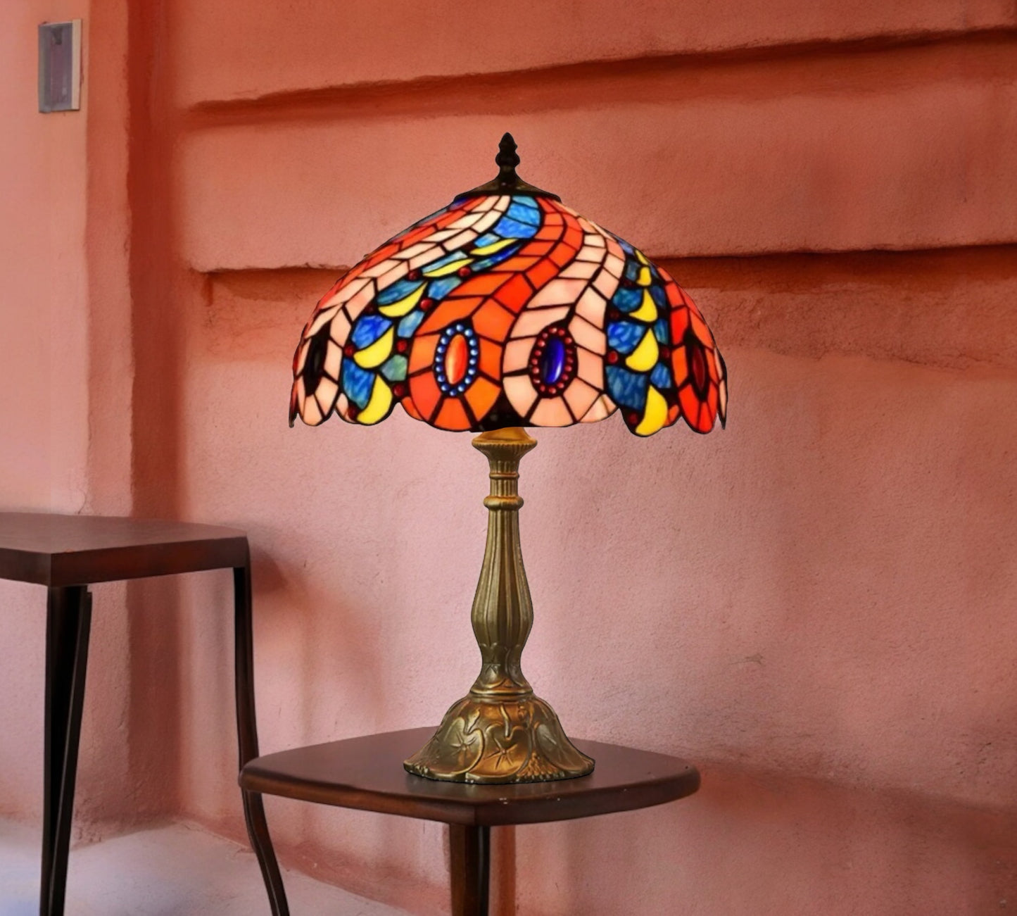 CDH 12" Tiffany Table Lamp (12705)