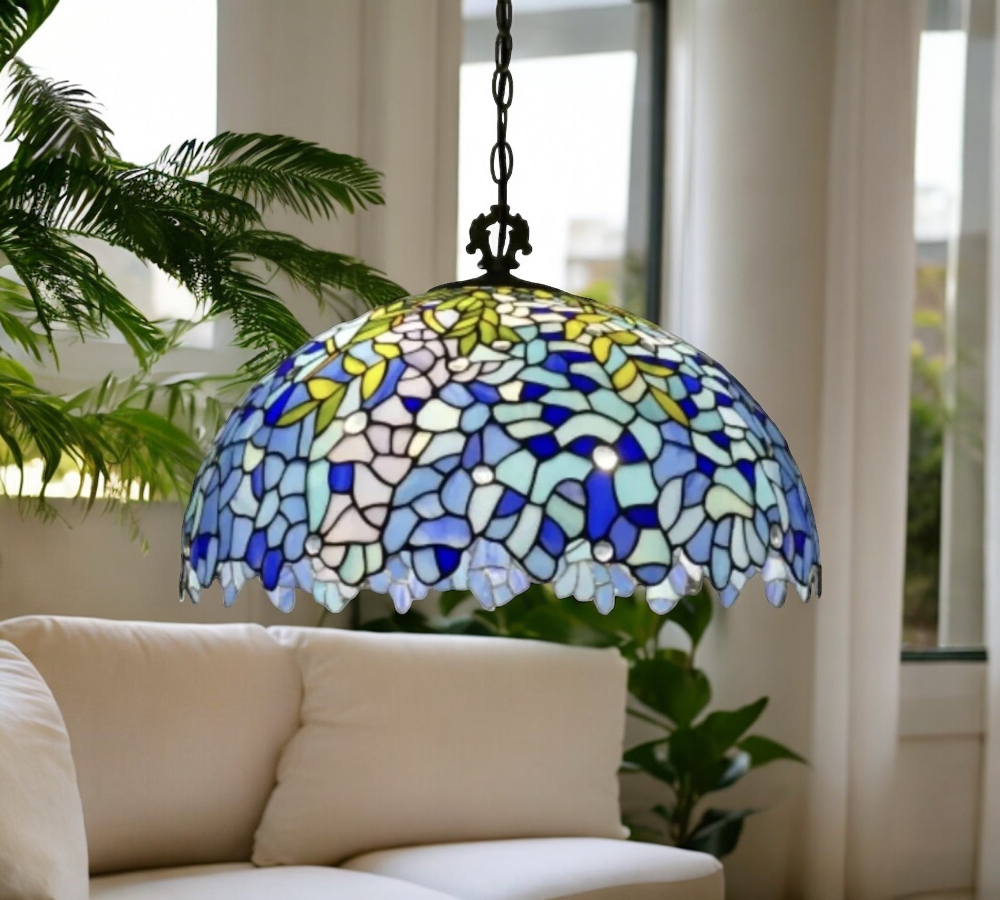 CDH 20" Tiffany Pendant Lamp 50cm shade (19038C)