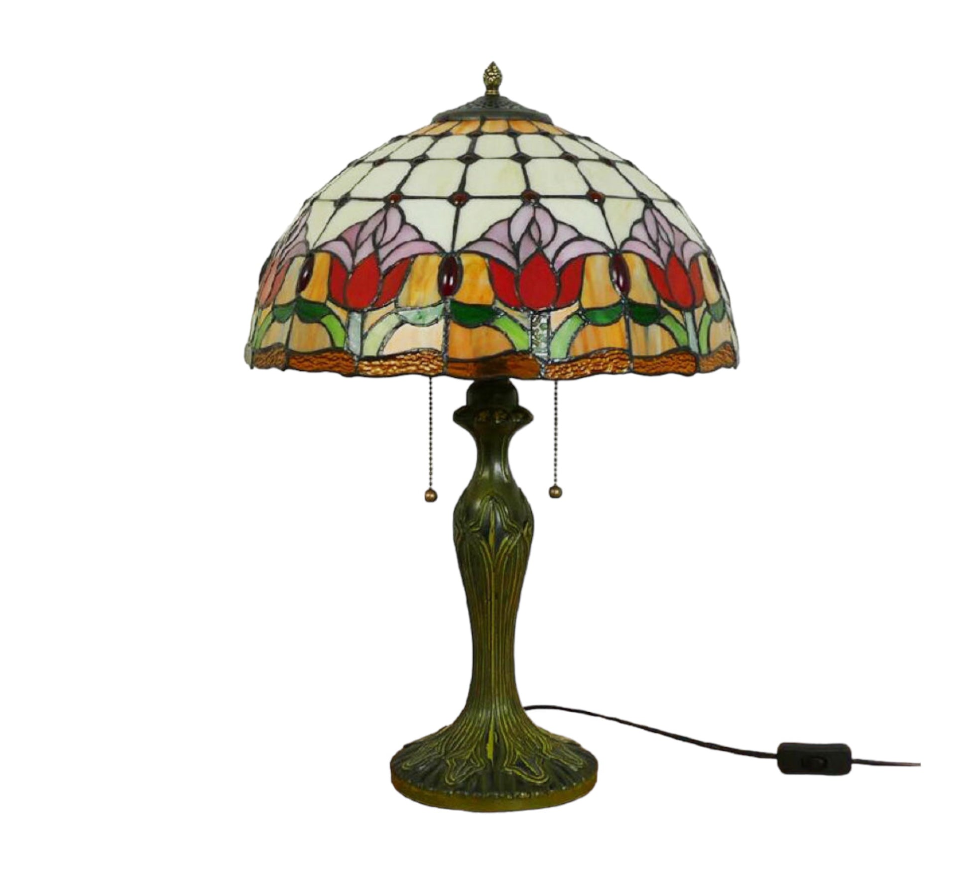 CDH 16" Tiffany Table Lamp 40cm Shade (15017)