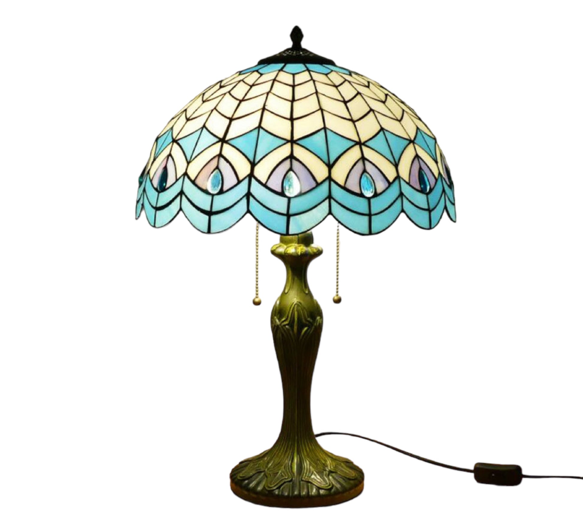 CDH 16" Tiffany Table Lamp 40cm Shade (15036)