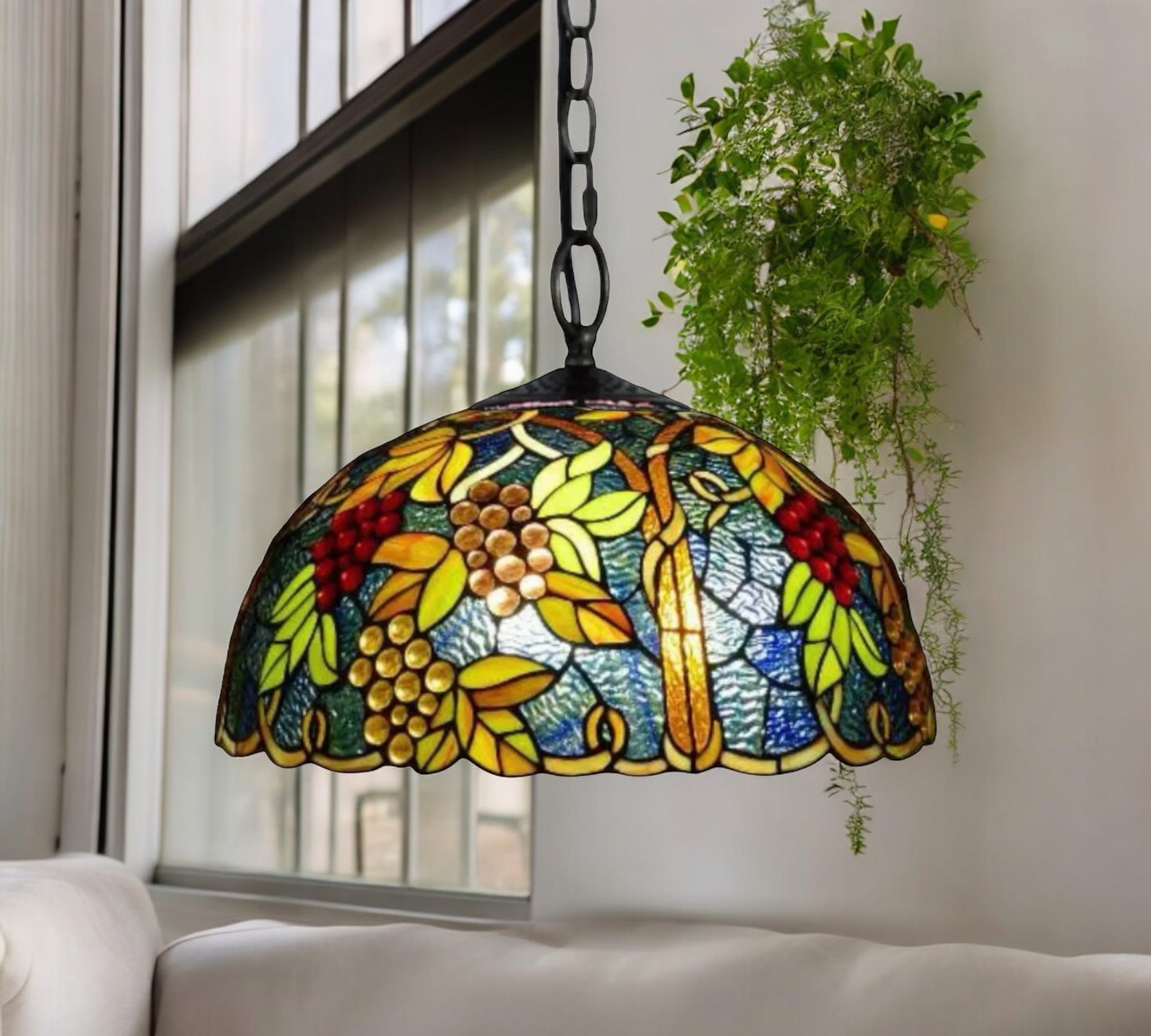 CDH 16" Tiffany Pendant Lamp 40cm shade (16937C)