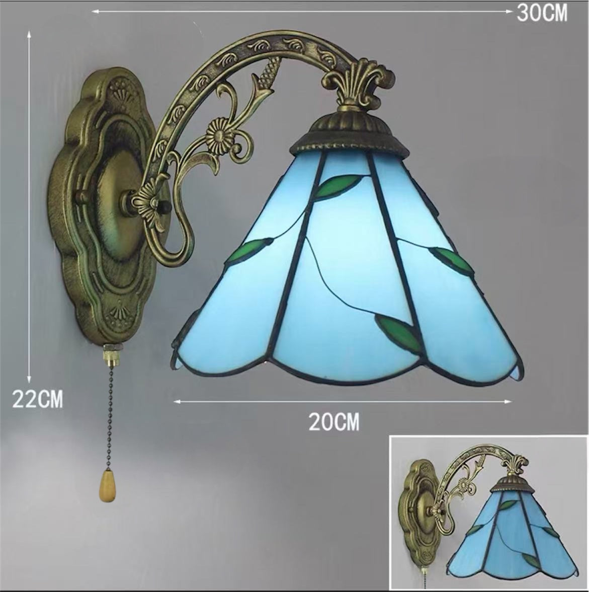 CDH Tiffany Wall Lights with 20cm Shade (12066W)