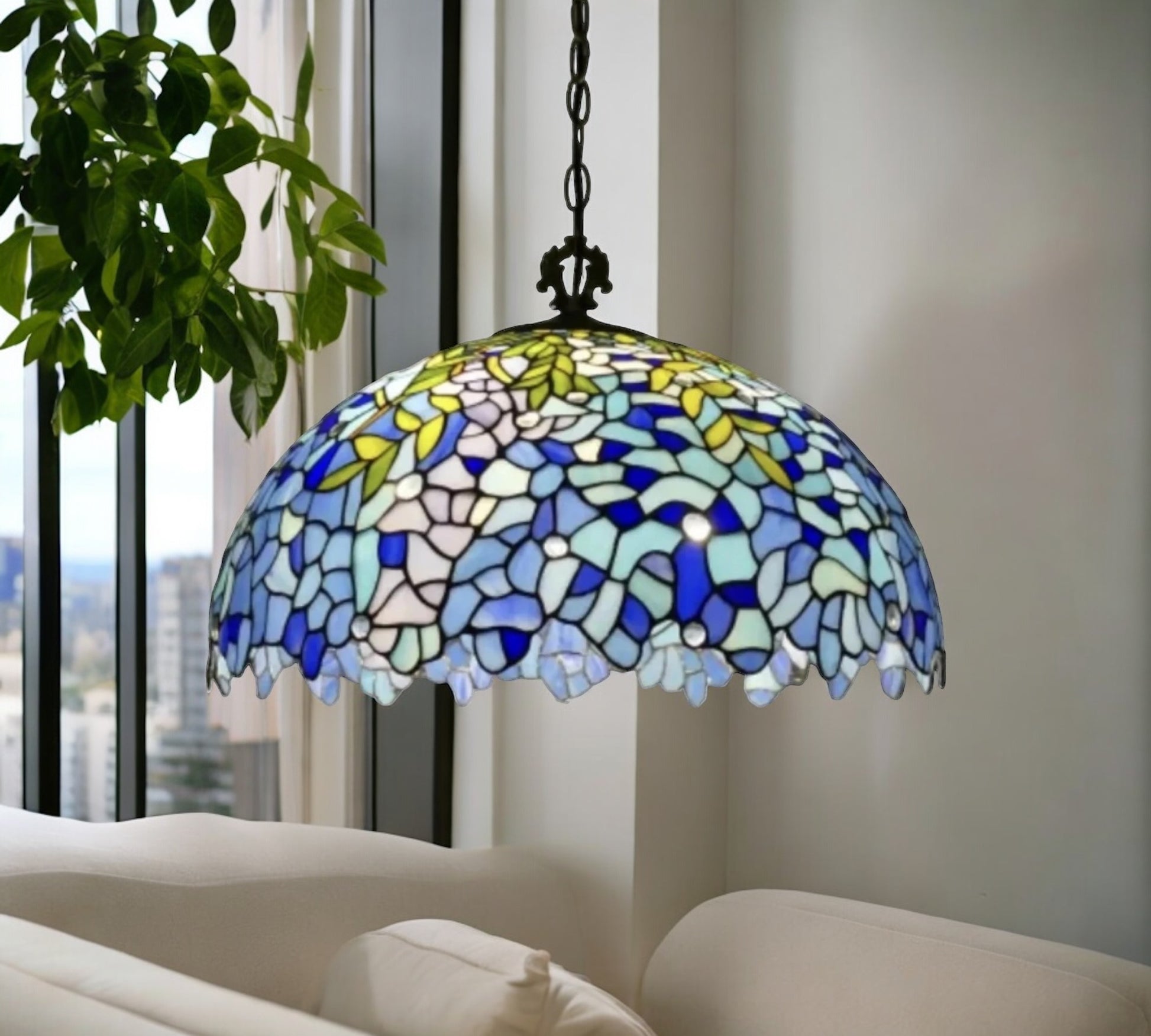 CDH 20" Tiffany Pendant Lamp 50cm shade (19038C)