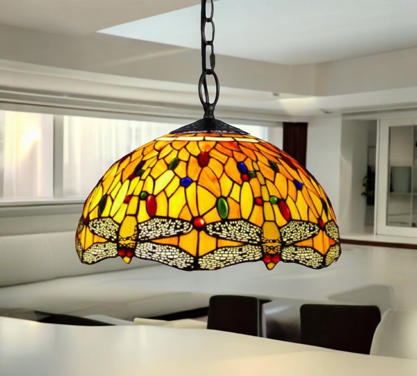 CDH 16" Tiffany Pendant Lamp 40cm shade (16035C)