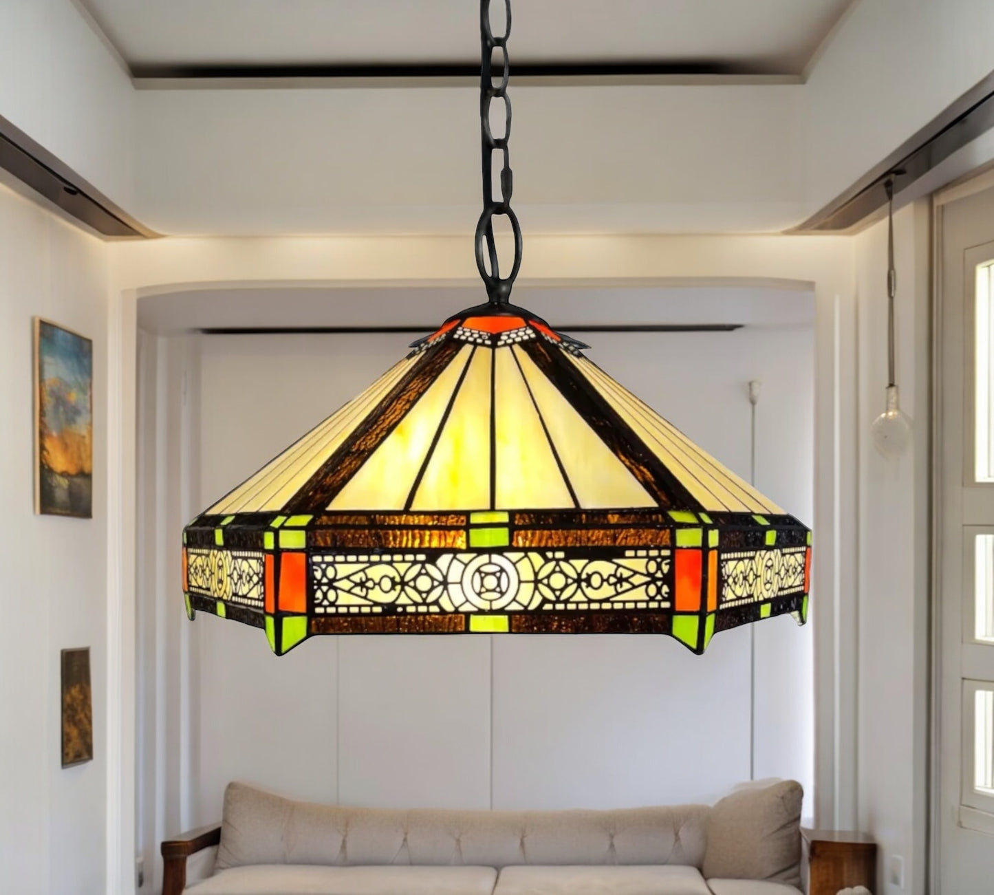 CDH 16" Tiffany Pendant Lamp 40cm shade (13002C)