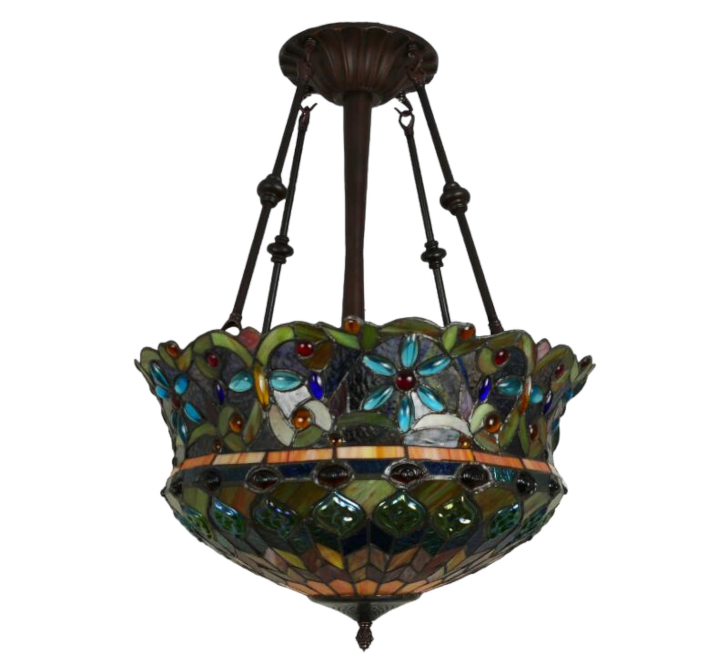 CDH 18" XLARGE Tiffany Pendant Lamp 46cm shade (19002CR)