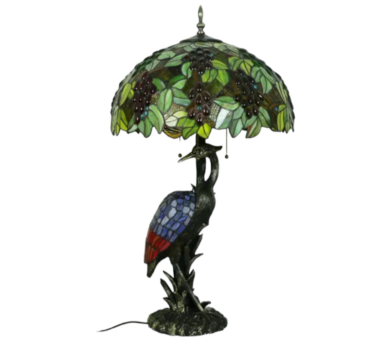 CDH 20" XLARGE Tiffany Juicy Grape Table Lamp 50cm Shade (15068)