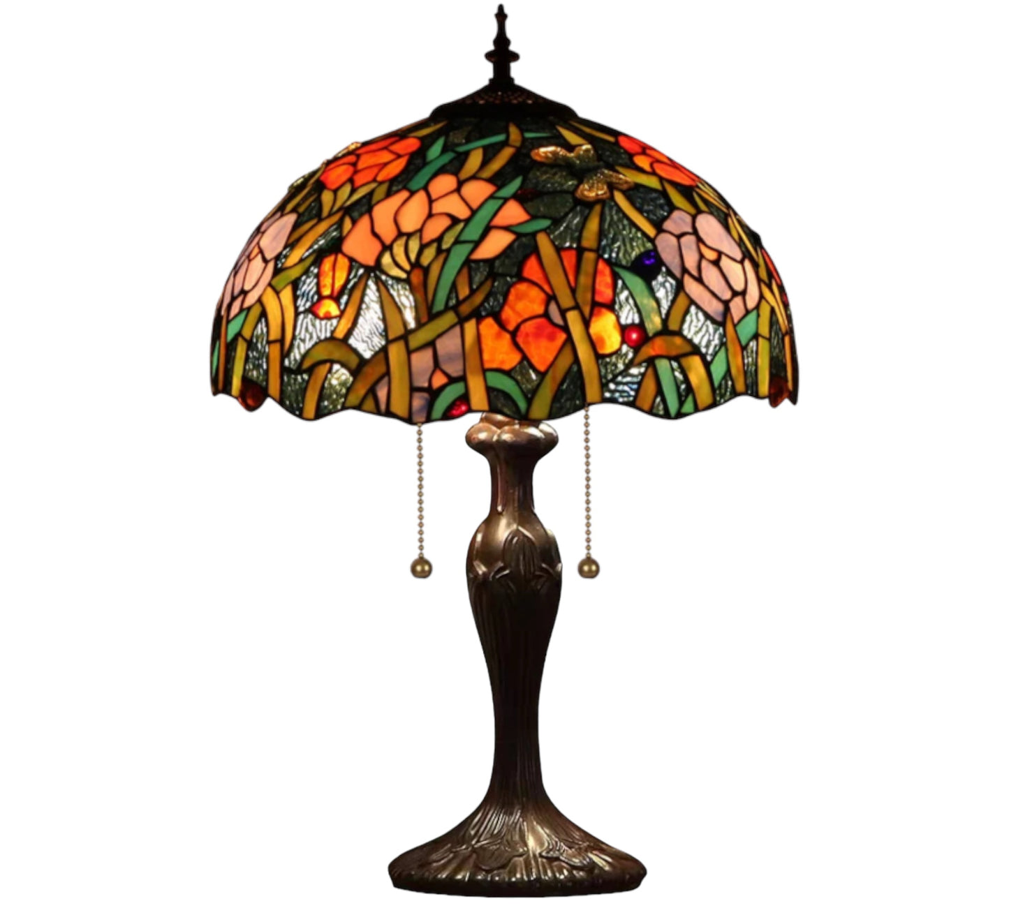 CDH 16" Tiffany Table Lamp 40cm Shade (15023)