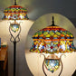 CDH Tiffany Mother-Daughter Vase Floor Lamp X-LARGE 46cm Shade (15090)
