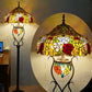 CDH Tiffany Mother-Daughter Vase Floor Lamp X-LARGE 46cm Shade (15085)