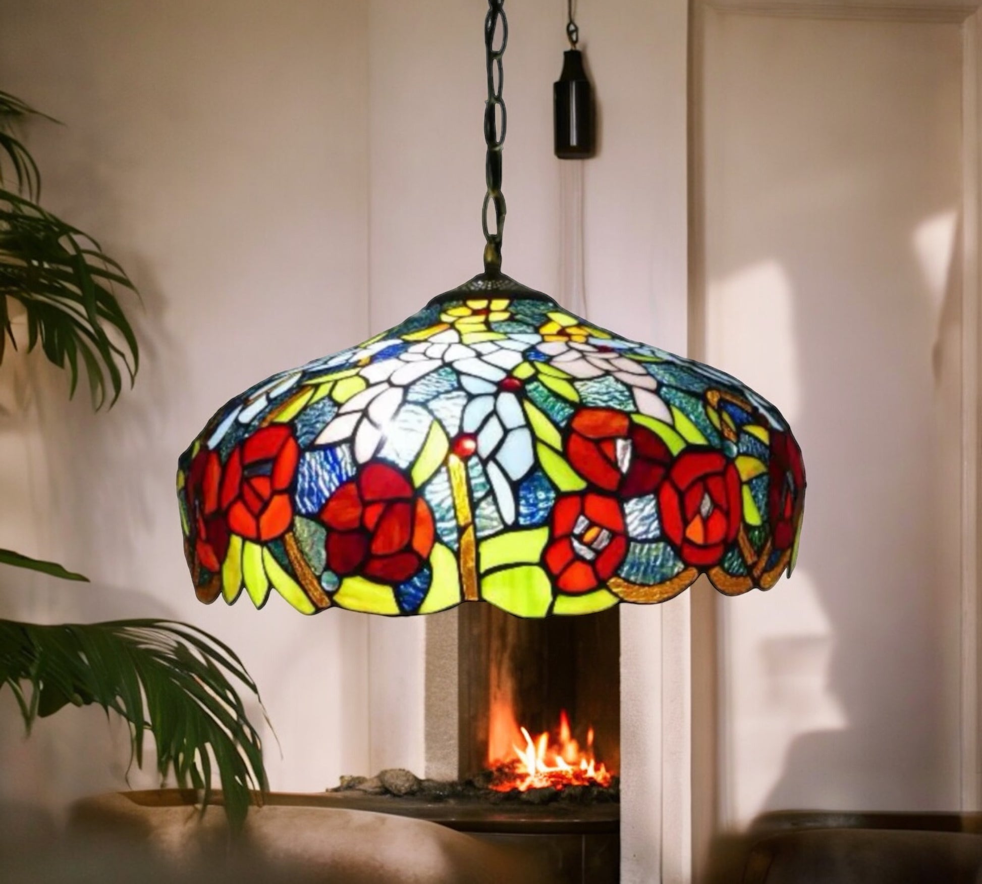 CDH 16" Tiffany Pendant Lamp 40cm shade (16116C)