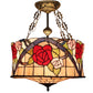 CDH 18" XLARGE Tiffany Pendant Lamp 46cm shade (19008CR)