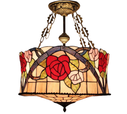 CDH 18" XLARGE Tiffany Pendant Lamp 46cm shade (19008CR)