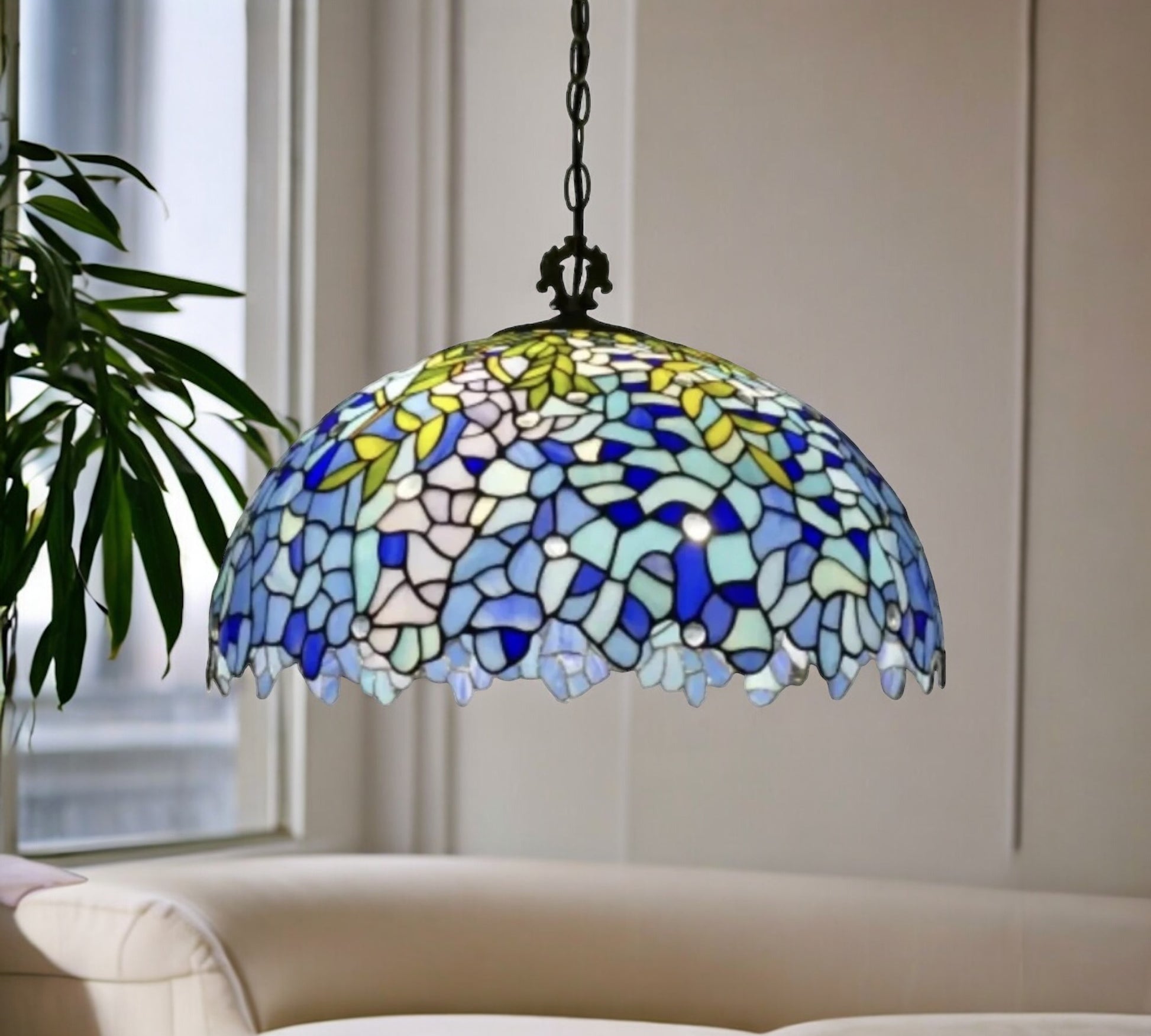 CDH 20" Tiffany Pendant Lamp 50cm shade (19038C)