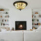 CDH 12” Tiffany Style Flush Mount Ceiling Lights with 30cm Shade (26009SM)