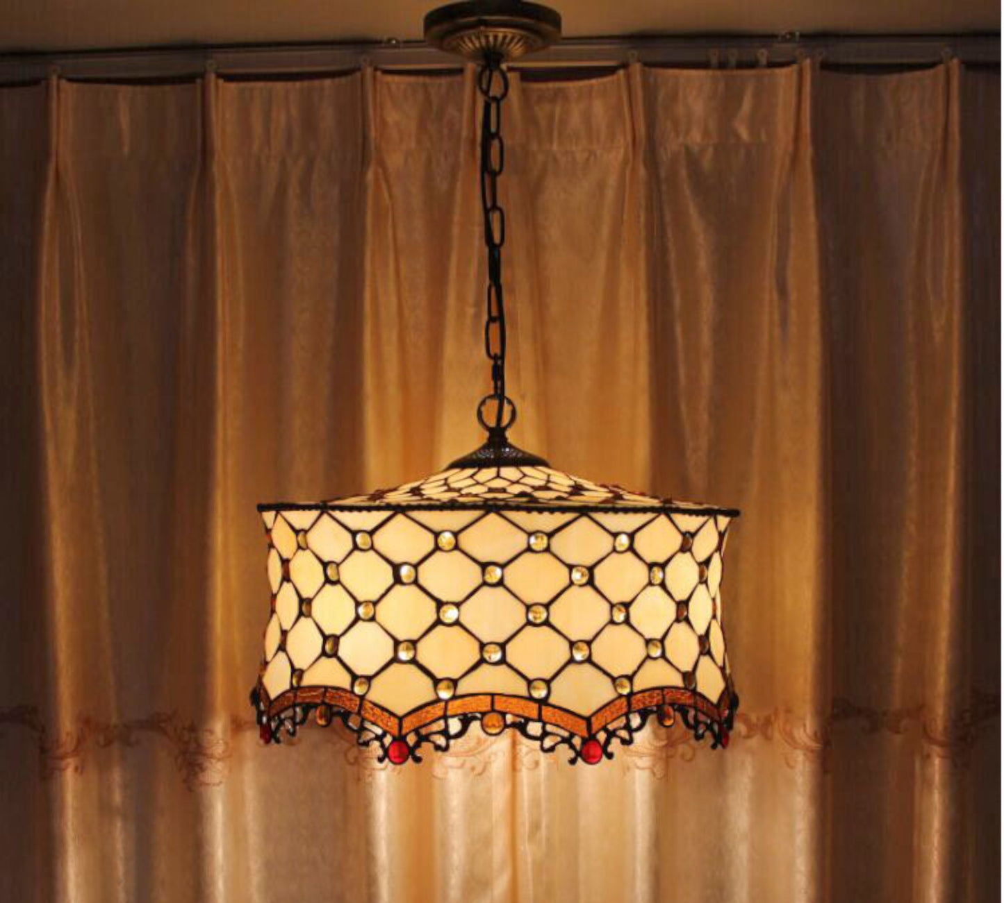 CDH 18" XLARGE Tiffany Pendant Lamp 46cm shade (19009C)
