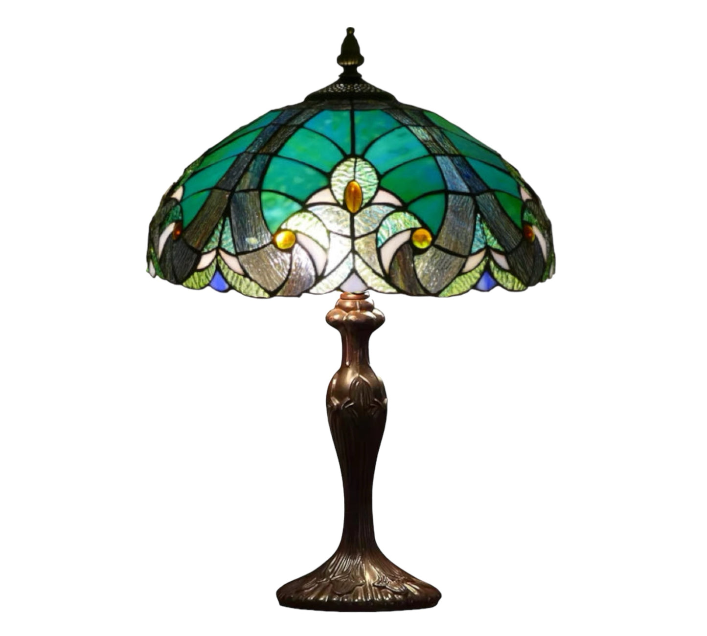CDH 16" Tiffany Table Lamp 40cm Shade (15011)