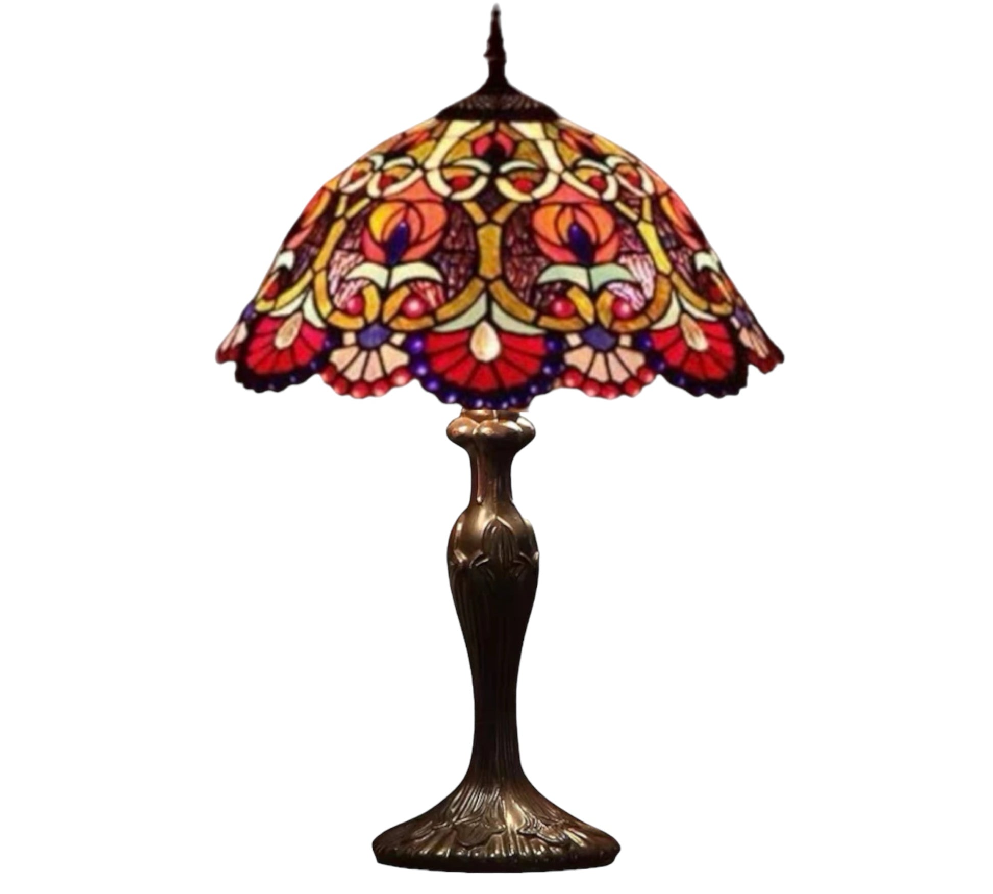 CDH 16" Tiffany Table Lamp 40cm Shade (15051)