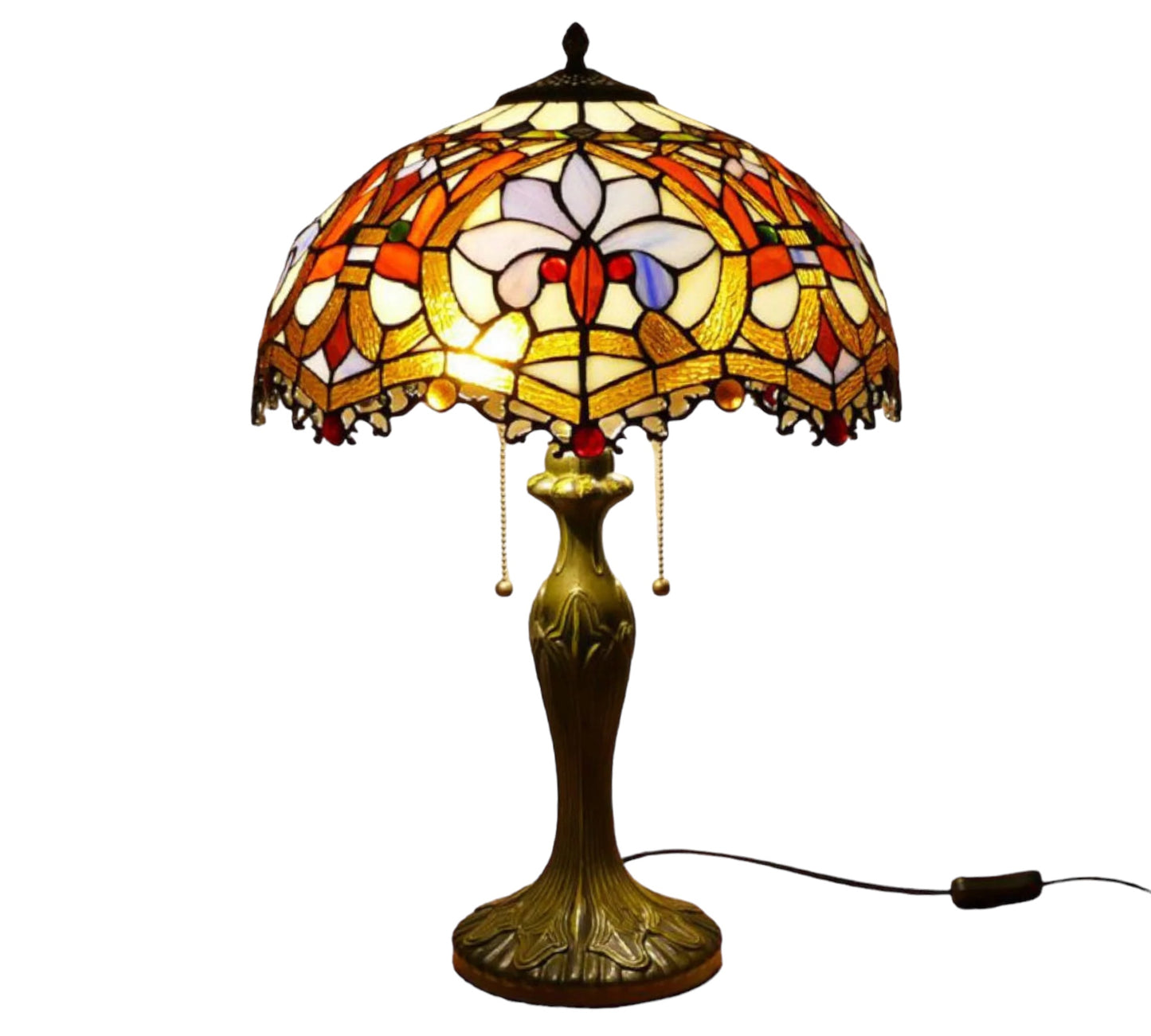 CDH 16" Tiffany Table Lamp 40cm Shade (15003)