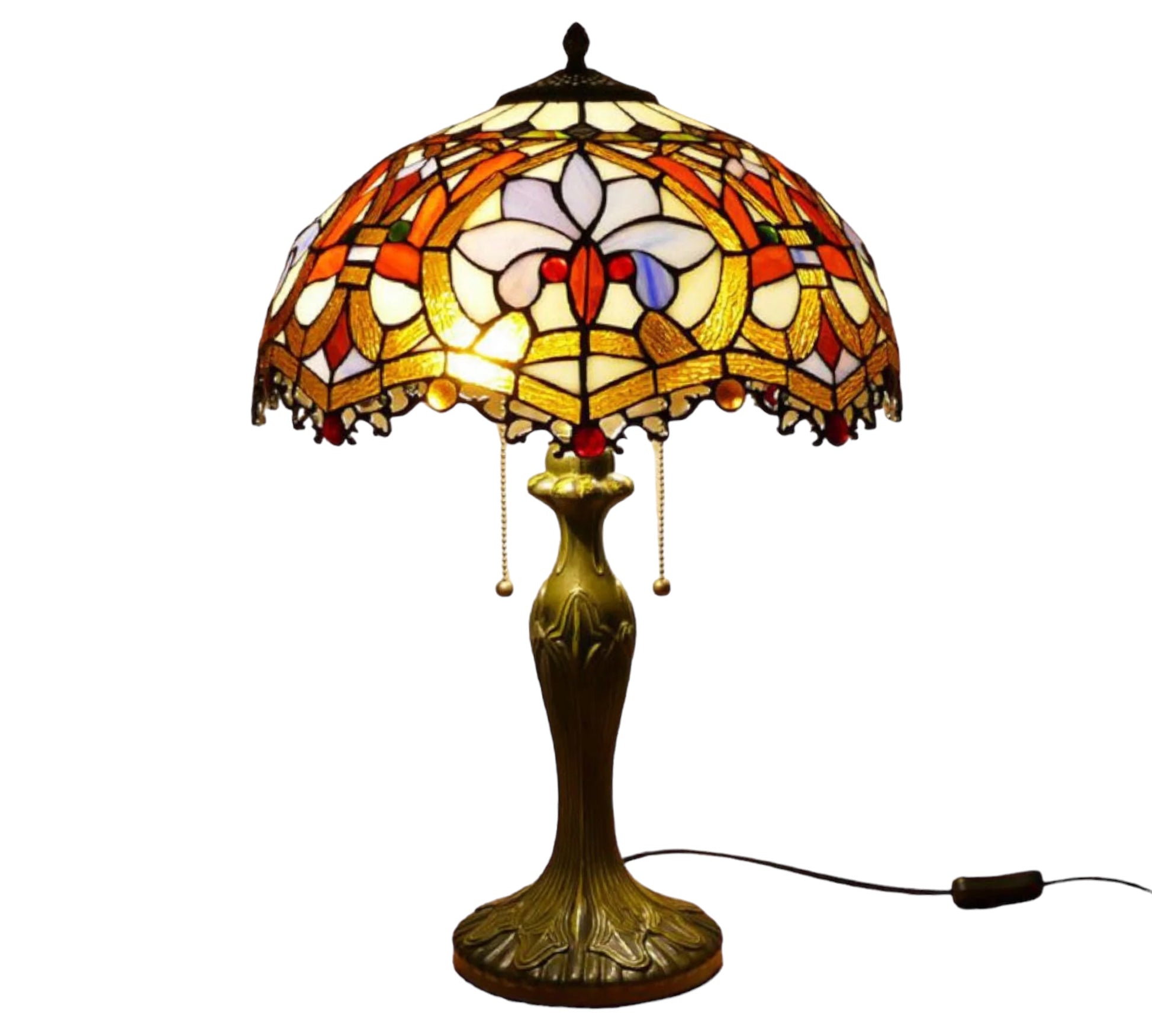 CDH 16" Tiffany Table Lamp 40cm Shade (15003)