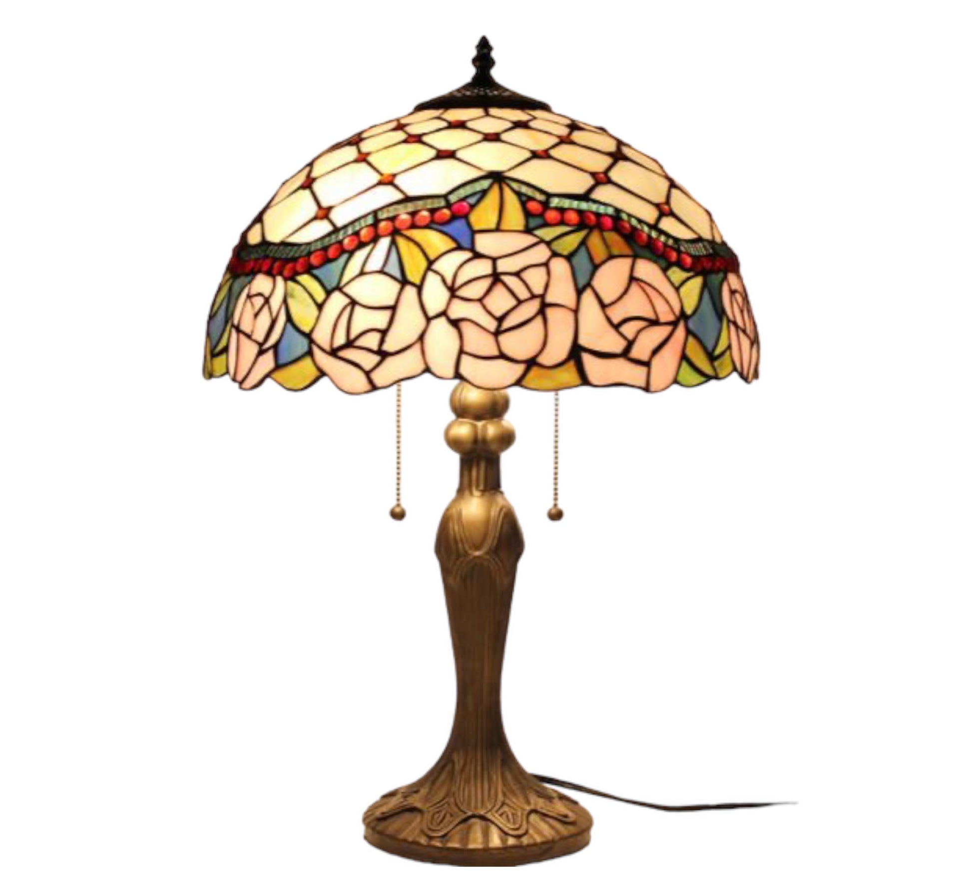 CDH 16" Tiffany Table Lamp 40cm Shade (15041)