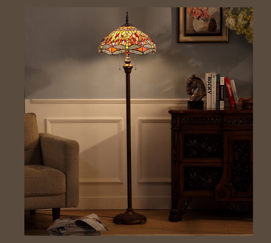 CDH Tiffany Floor Lamp (16035) 16" 40CM Shade