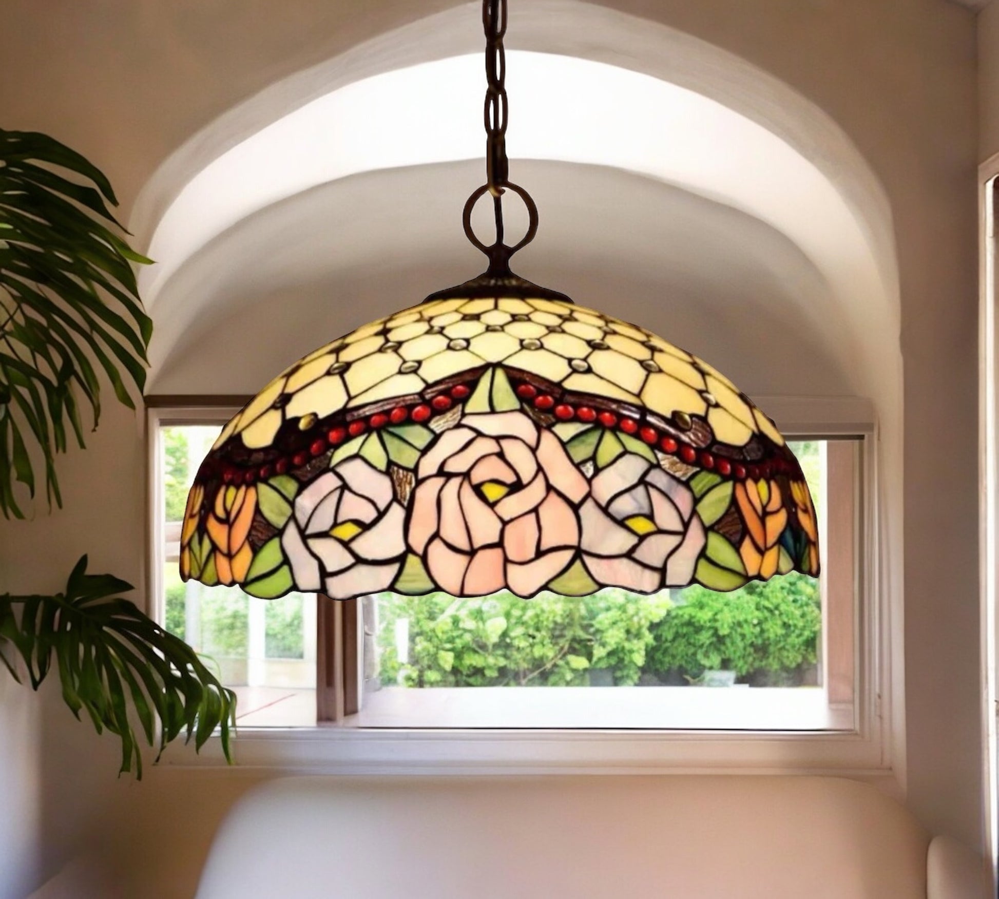 CDH 16" Tiffany Pendant Lamp 40cm shade (16032C)
