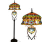 CDH Tiffany Mother-Daughter Vase Floor Lamp X-LARGE 46cm Shade (15090)