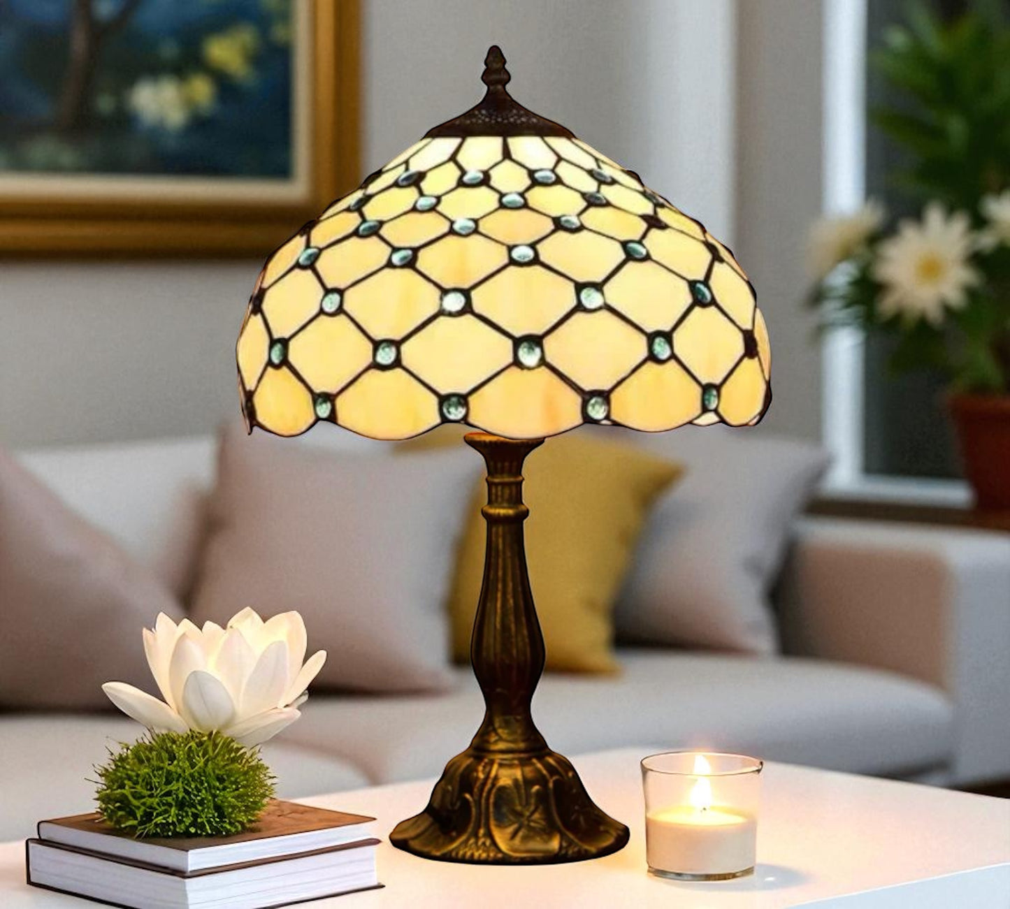 CDH 12" Tiffany Table Lamp (12021）