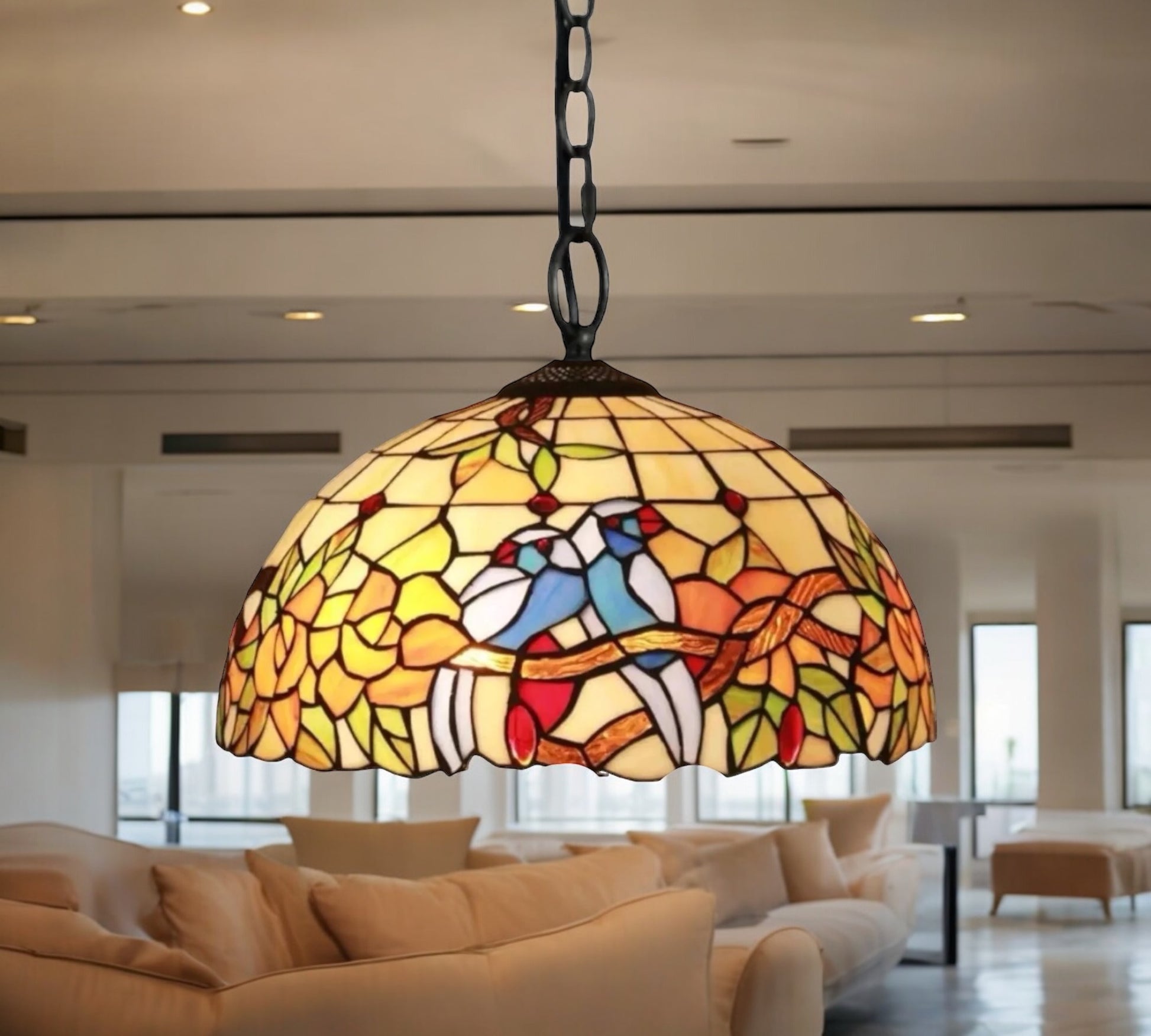 CDH 16" Tiffany Pendant Lamp 40cm shade (16056C)