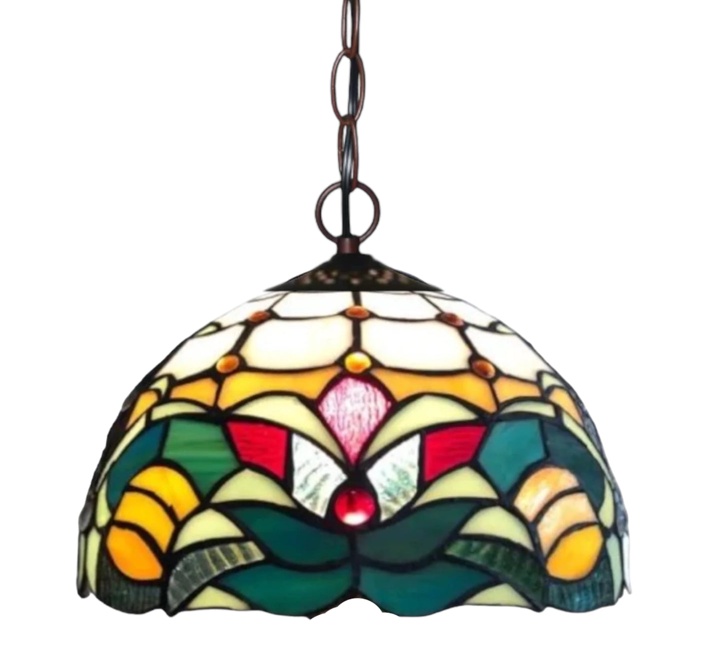 CDH 12" Tiffany Pendant Lamp 30cm shade (12718C)