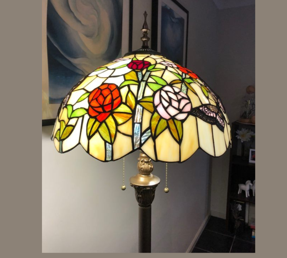 CDH Tiffany Floor Lamp (16023) 16" 40CM Shade