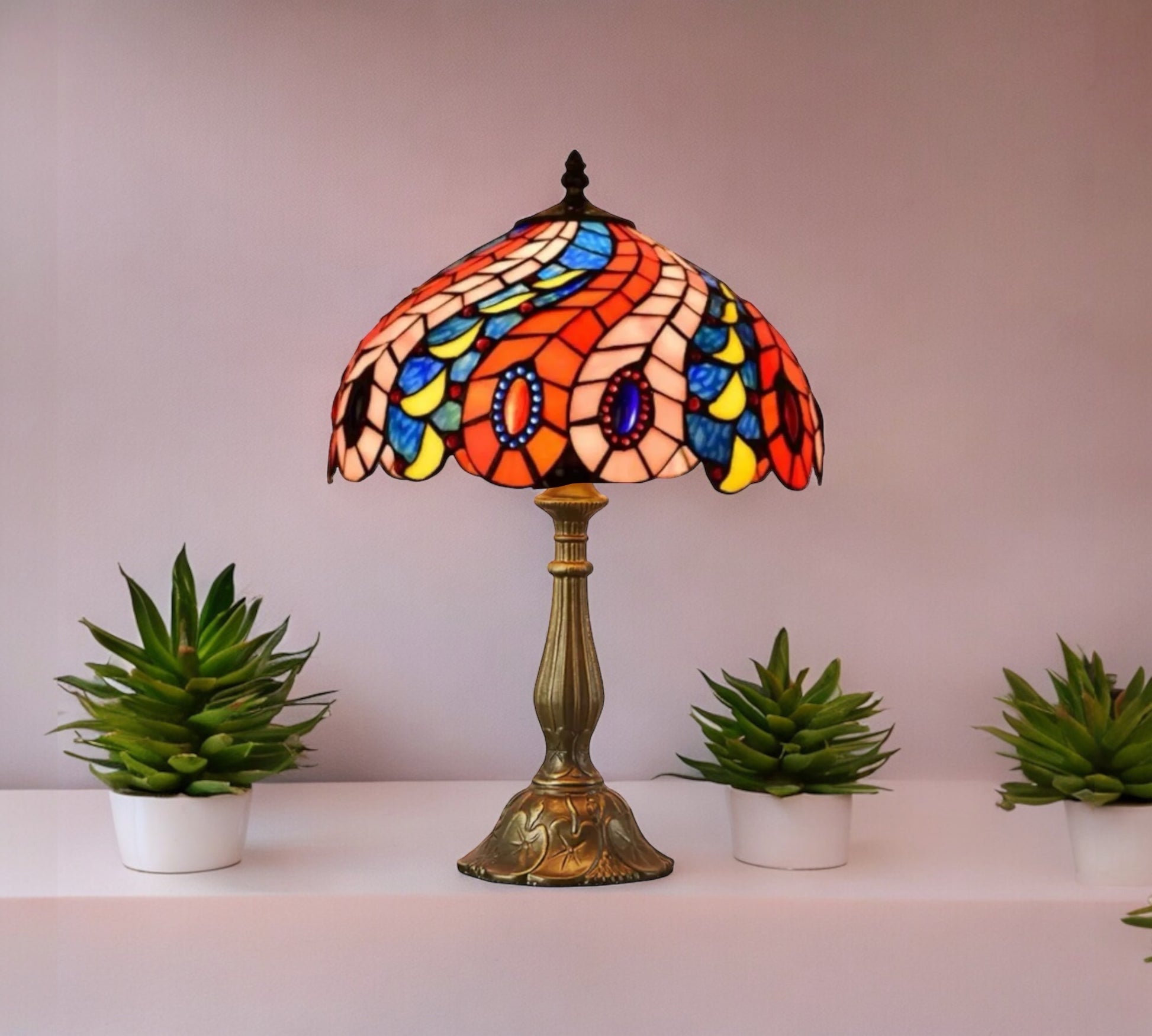 CDH 12" Tiffany Table Lamp (12705)