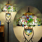 CDH Tiffany Mother-Daughter Vase Floor Lamp X-LARGE 46cm Shade (15086)