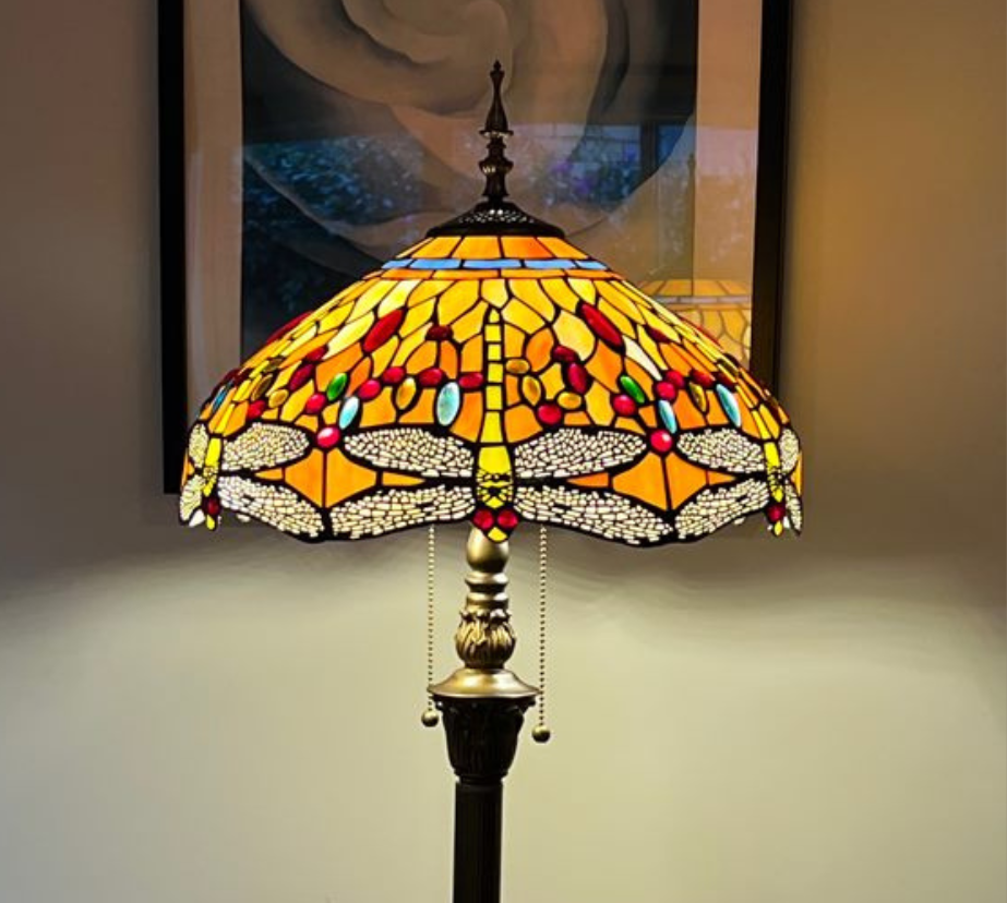 CDH Tiffany Floor Lamp (16035) 16" 40CM Shade