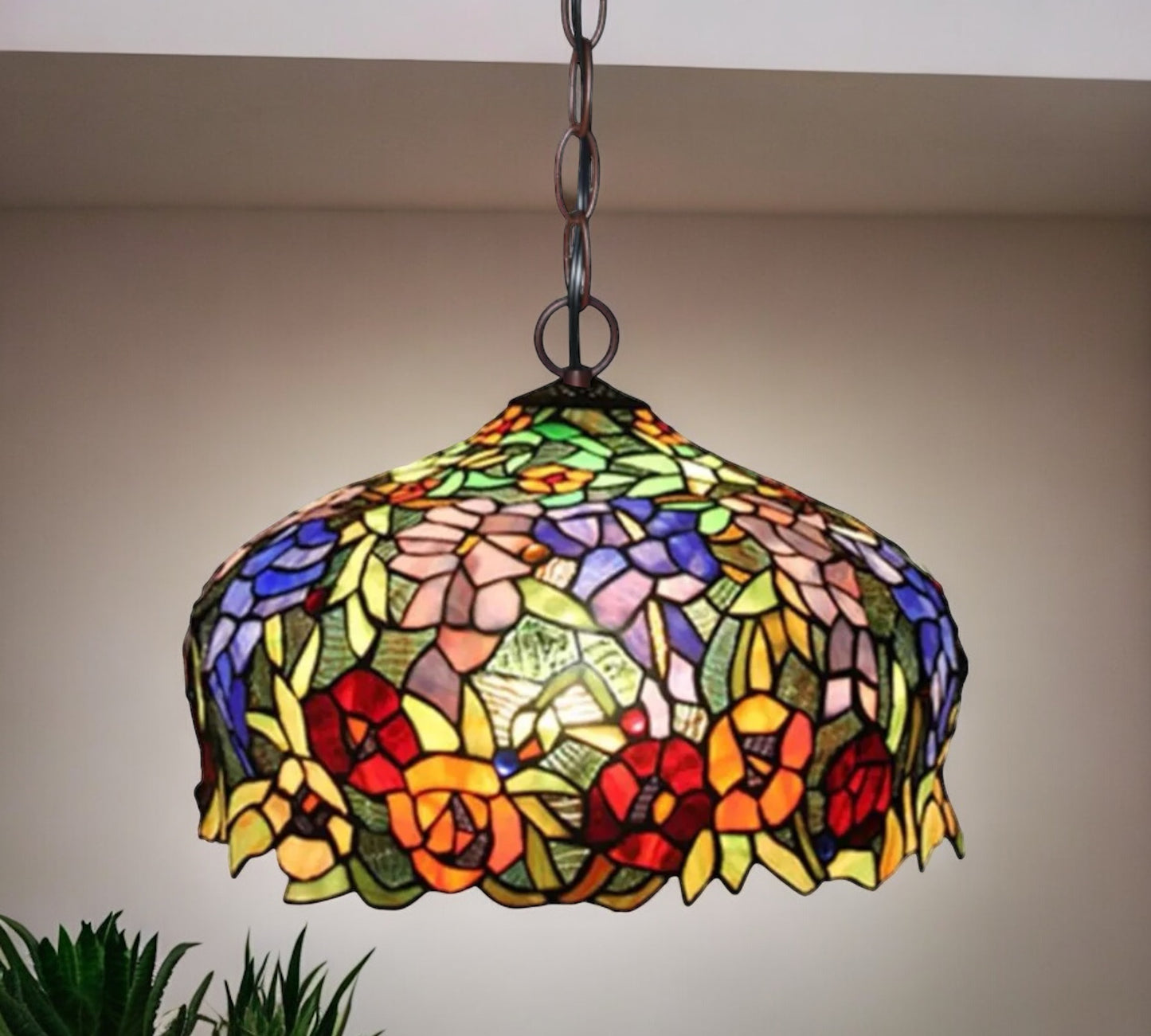 CDH 12" Tiffany Pendant Lamp 30cm shade (12054C)
