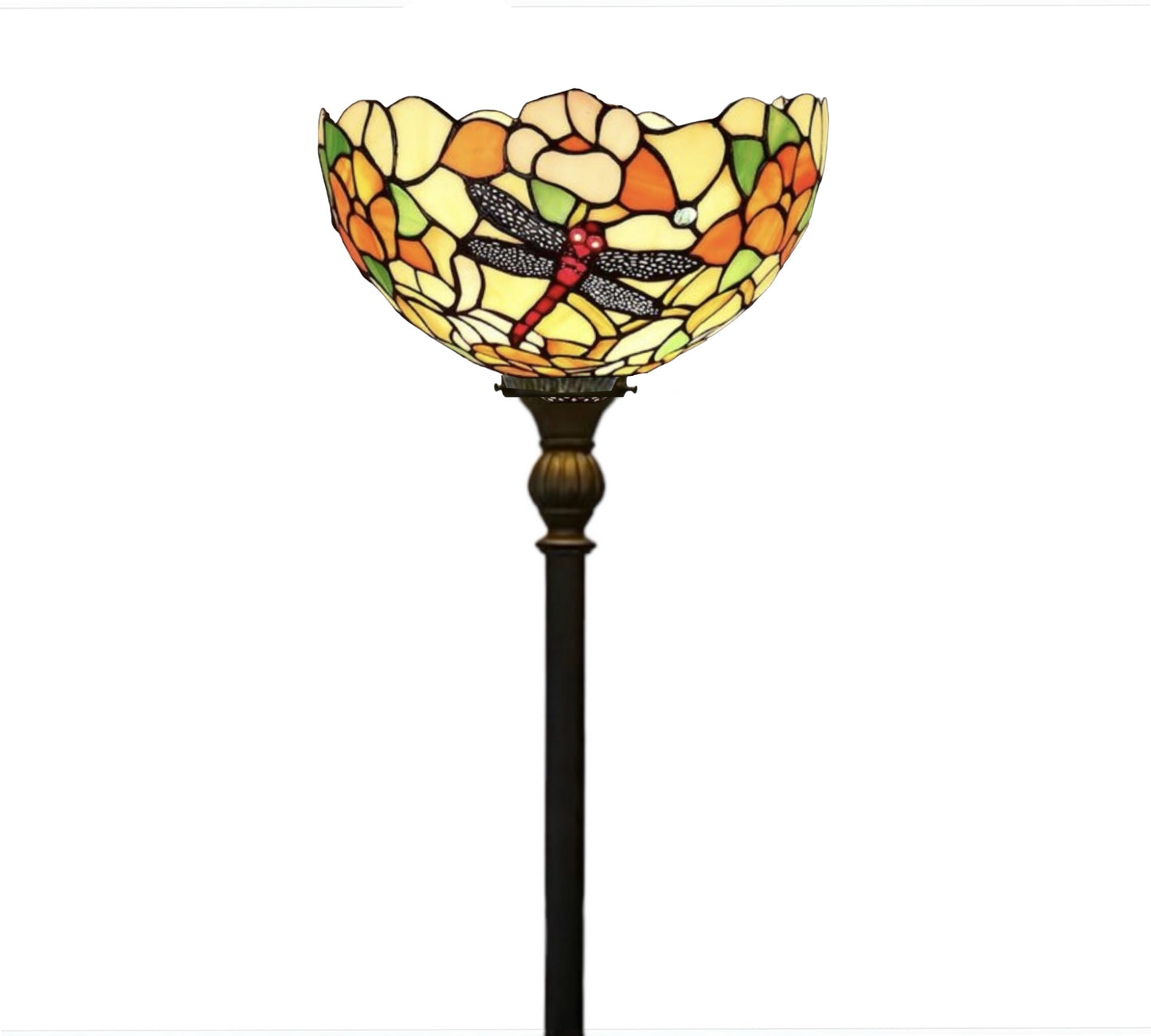 CDH Tiffany Torchiere Floor Lamp (12043H) 12" 30CM Shade