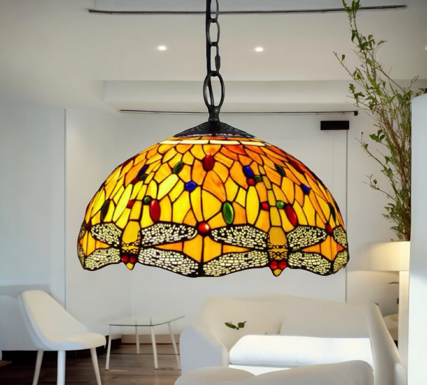CDH 16" Tiffany Pendant Lamp 40cm shade (16035C)