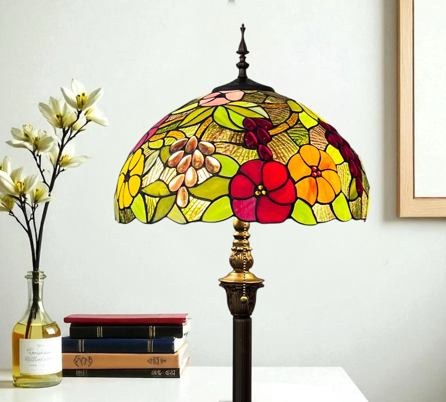 CDH Tiffany Floor Lamp (16115) 16" 40CM Shade