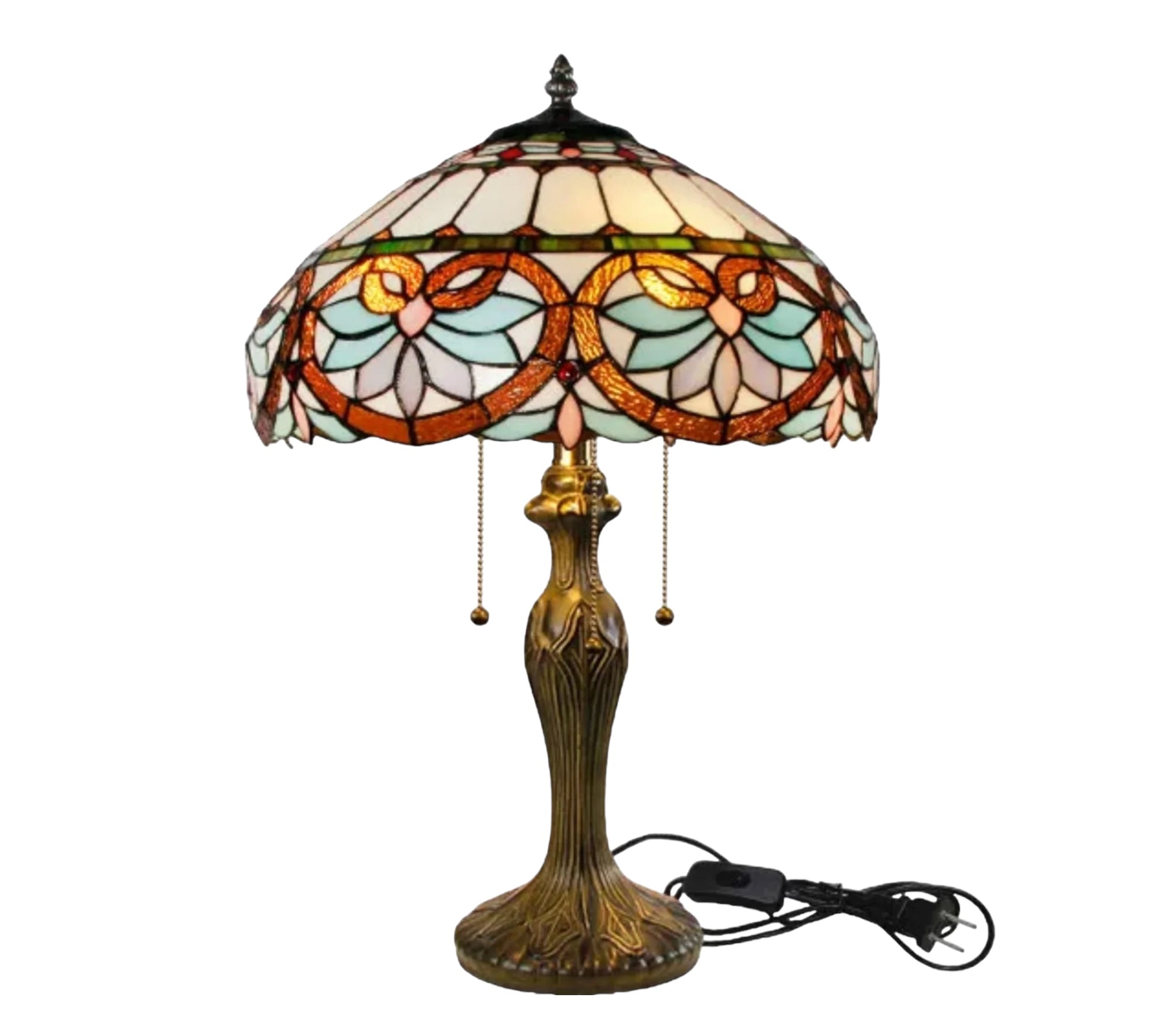 CDH 16" Tiffany Table Lamp 40cm Shade (15059)