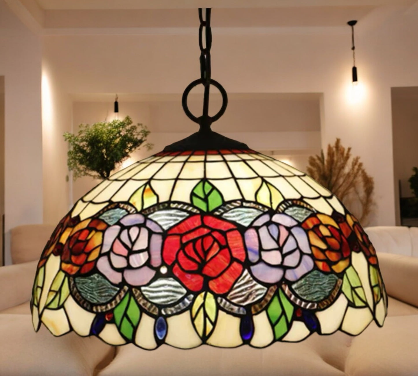 CDH 16" Tiffany Pendant Lamp 40cm shade (16081C)